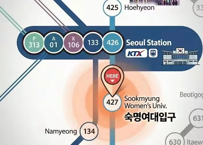ヴィラ Myeongdon Haebangchon Itaewon Station Gyeongbokgung Palace ソウル特別市